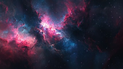 Wall Mural - nebula space galacy ethereal with vibrant colors and swirling patterns universe