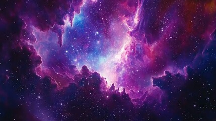 Wall Mural - nebula space galacy ethereal with vibrant colors and swirling patterns universe