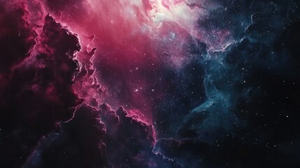 Wall Mural - nebula space galacy ethereal with vibrant colors and swirling patterns universe
