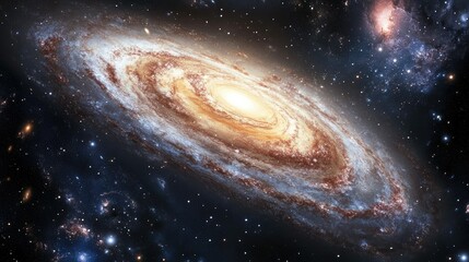 Wall Mural - galaxy space background cosmos univers ethereal nebula with vibrant colors and swirling patterns