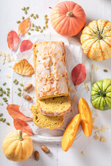 Wall Mural - Sweet halloween pie flavored with almonds and cinnamon.