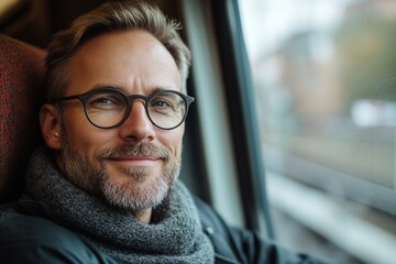 portrait of a man in glasses