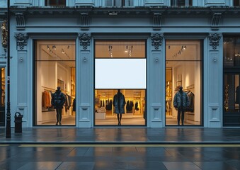 Canvas Print - Fashion Store in a City