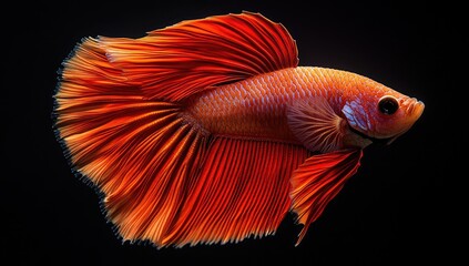 Canvas Print - A Vibrant Siamese Fighting Fish