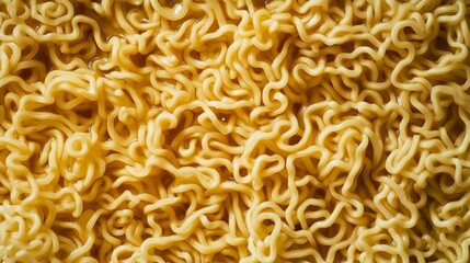 Closeup view of thin instant noodles, ideal for a variety of Asian dishes and flavorful ramen bowls