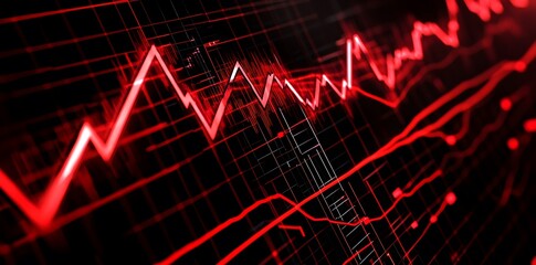 Poster - Red Line Graph