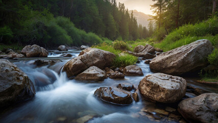 river in the forest