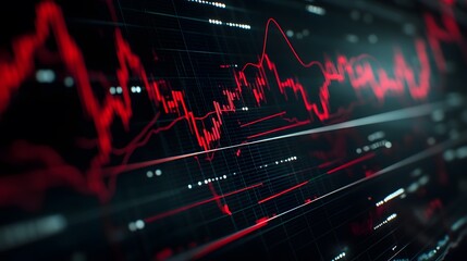 Poster - Financial Charts on Digital Screen