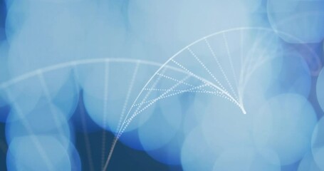 Poster - DNA strand and binary coding, scientific data processing