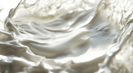 Closeup of white creamy texture.