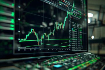 Poster - Stock Market Data Displayed On A Computer Screen