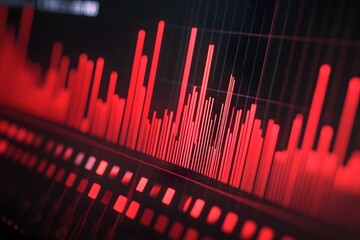 Poster - Red Chart Data Analysis
