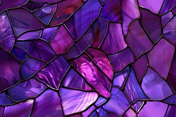 Poster - Purple Stained Glass
