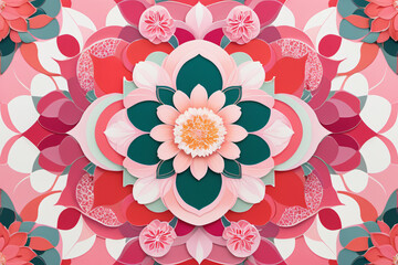 Poster - seamless floral pattern