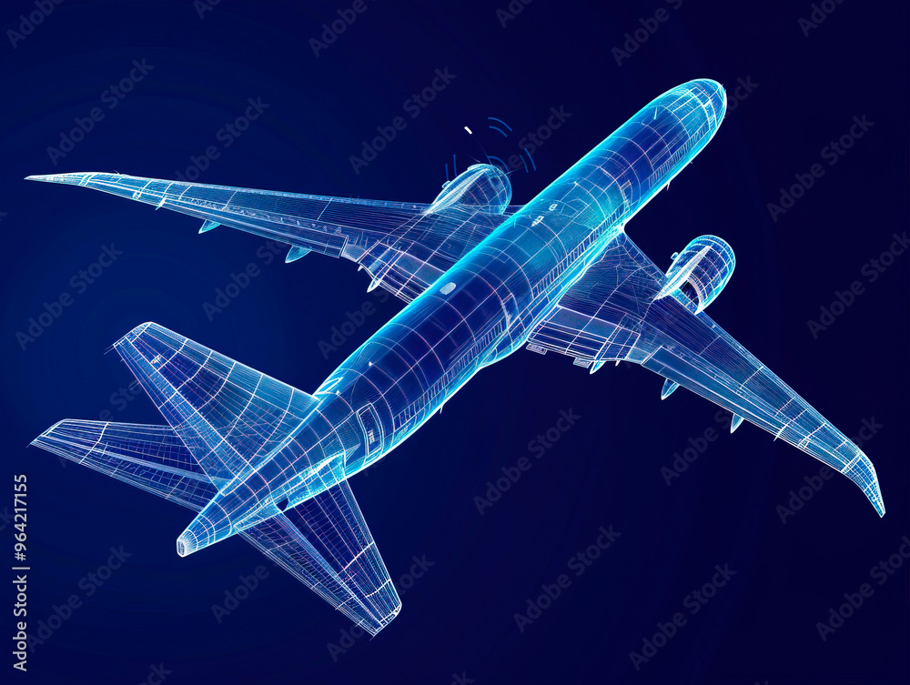 Augmented Reality Airplane Jet Engine Simulation. Advanced Industry ...