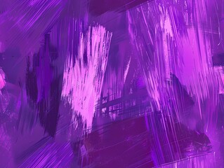 Poster - Abstract Purple Brushstrokes