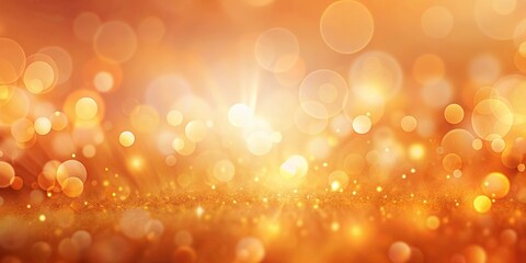 Wall Mural - Tranquil abstract background with soft orange and amber hues, bokeh, and smooth gradients
