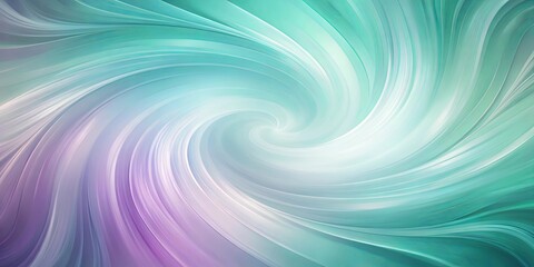 Wall Mural - Soft and swirling teal green and light purple backdrop with light effects