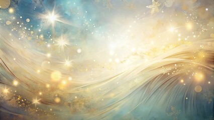 Wall Mural - Elegant brush strokes and ethereal light elements create a calming background wallpaper