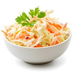 Poster - Coleslaw isolated on white background