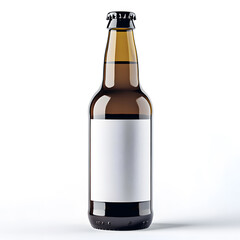 Wall Mural - Beer bottle mock up, isolated on transparent background