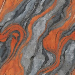 Wall Mural - Abstract Orange and Grey Marble Texture