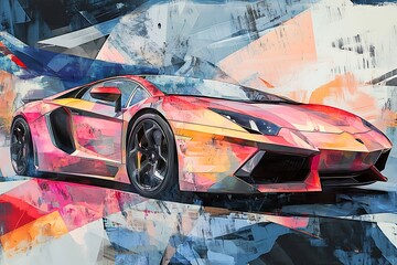 Wall Mural - car on the road