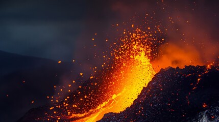 Volcanic Eruption: A Fiery Spectacle