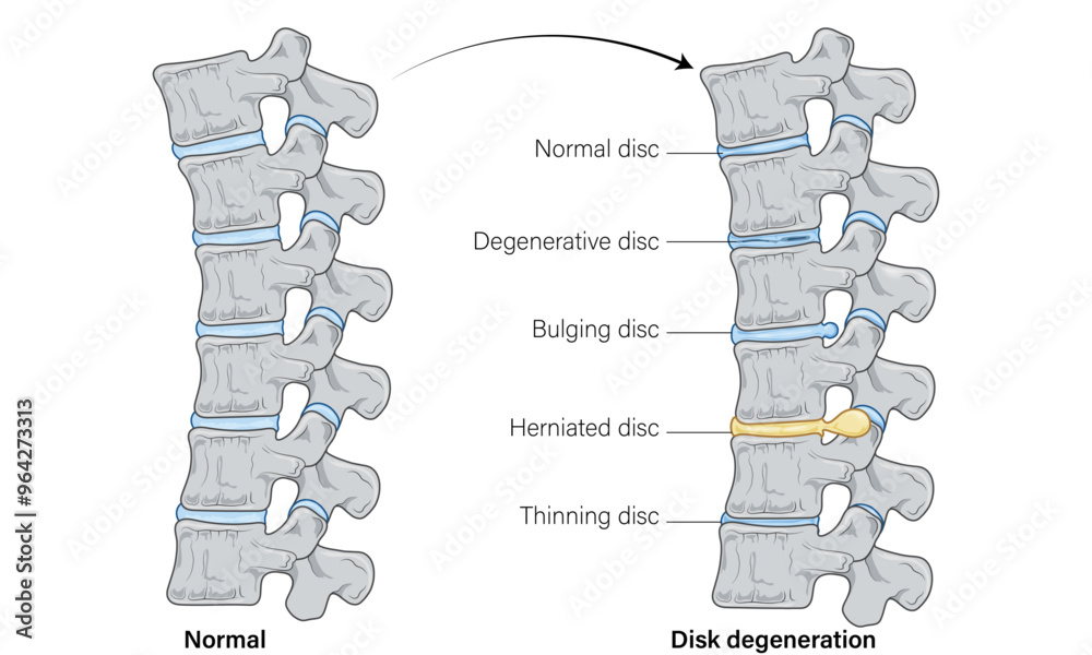 Normal Disc Space Detailed Comparison of Spinal Cord Disk Degeneration with Normal Disk ...
