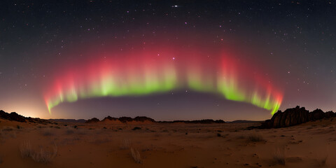 Wall Mural - Aurora Australis (Southern Lights) Illuminating the Night Sky | Stunning Natural Light Display in the Southern Hemisphere