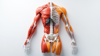 Human anatomy, skeletal system, detailed body structure,