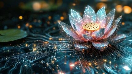 Digital Lotus Bloom