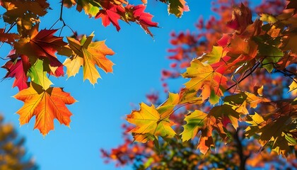 Canvas Print - red leaves