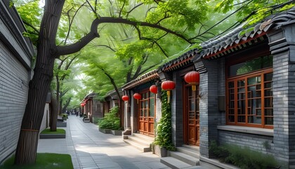 Wall Mural - japanese garden in the morning