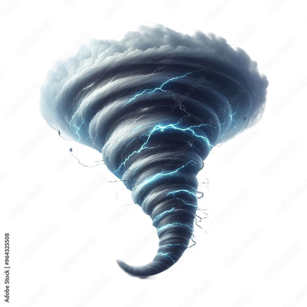 tornado hurricane isolated on transparent background - Generative AI ...