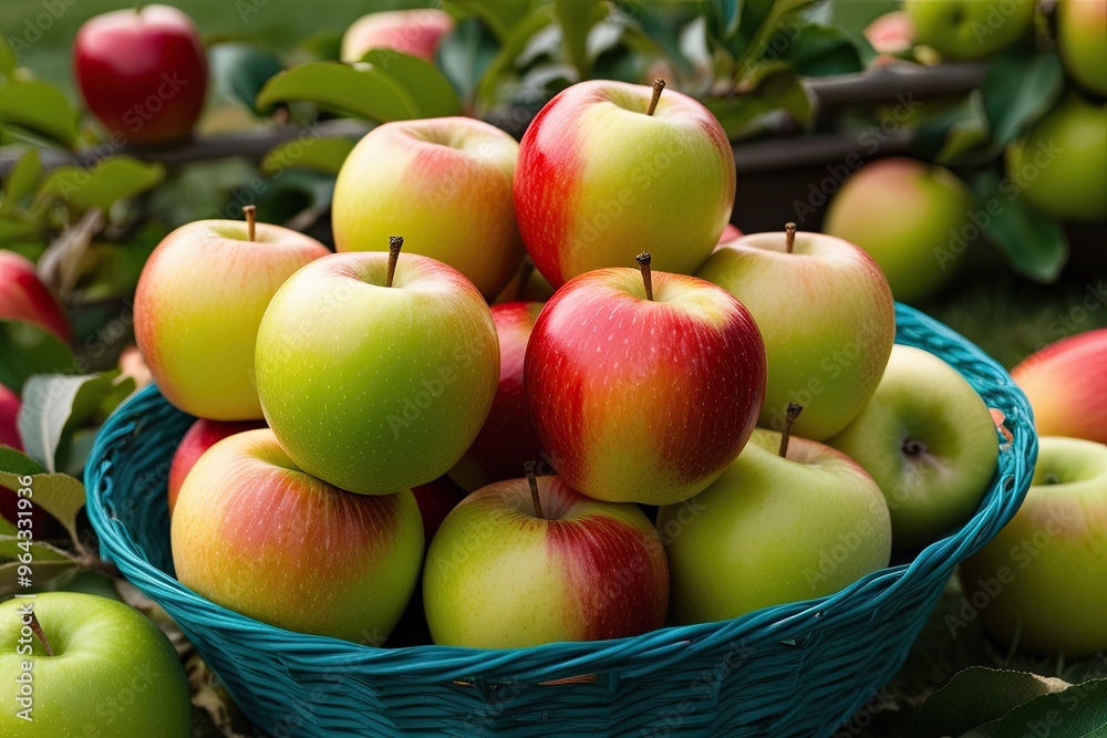 Freshly Harvested Crisp Apples from the Orchard