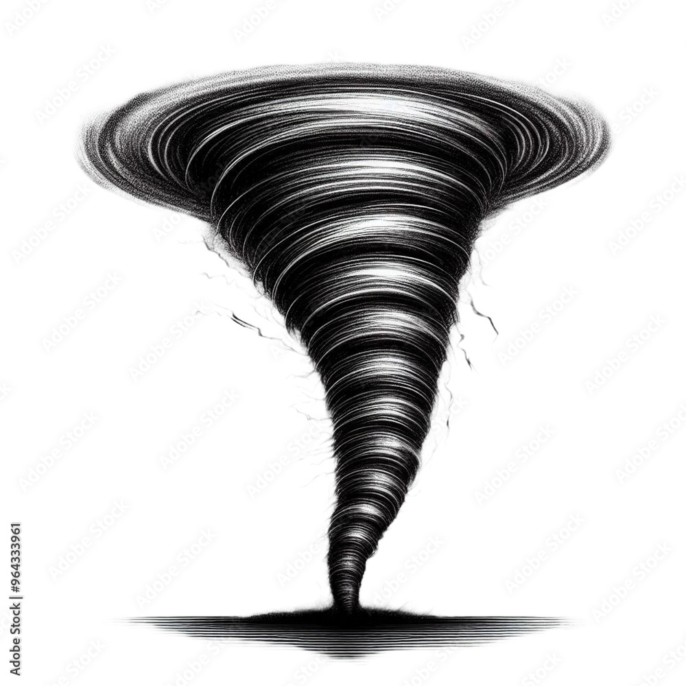 tornado hurricane isolated on transparent background - Generative AI ...