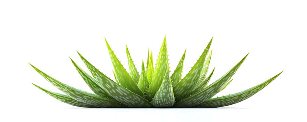 Aloe vera isolated on white background