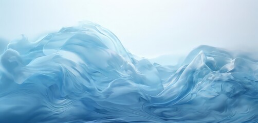 Wall Mural - a serene, abstract representation of water, with a gradient of blue hues transitioning from light to dark, creating a sense of depth and movement. The water appears to be