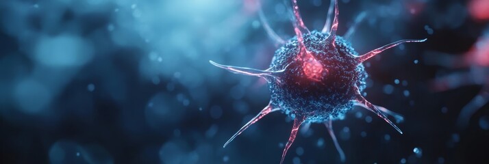 Aufkleber - 3D illustration close-up of monkeypox virus showing viral structure and mutation during outbreak.