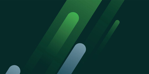 Poster - Green abstract background. Diagonal geometric elements design. Dynamic shape composition. Suitable for banner, flyer, poster, pamphlet, cover, website, corporate, business. Illustration. eps10.