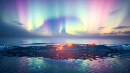 Aurora Borealis Abstract Background