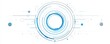 © Georgii - Abstract circular geometric pattern with blue and grey lines depicting digital technology and innovation