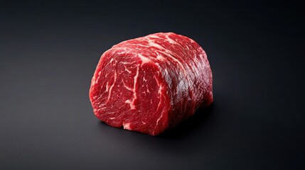 Wall Mural - Tender Wagyu sirloin, superior marbling, culinary excellence, realistic photograph,