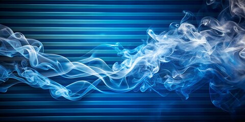 Wall Mural - Smoke texture Blue striped background