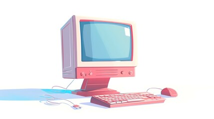 cartoon style computer icon