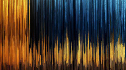 Wall Mural - Vertical streaks of vibrant orange and deep blue create a striking contrast and dynamic composition. The interplay of colors suggests a sense of movement and energy.AI generated.