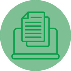 Poster - Online Contract Icon Design