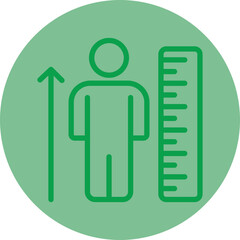 Poster - Height Scale Icon Design