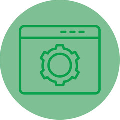 Sticker - Setting Icon Design